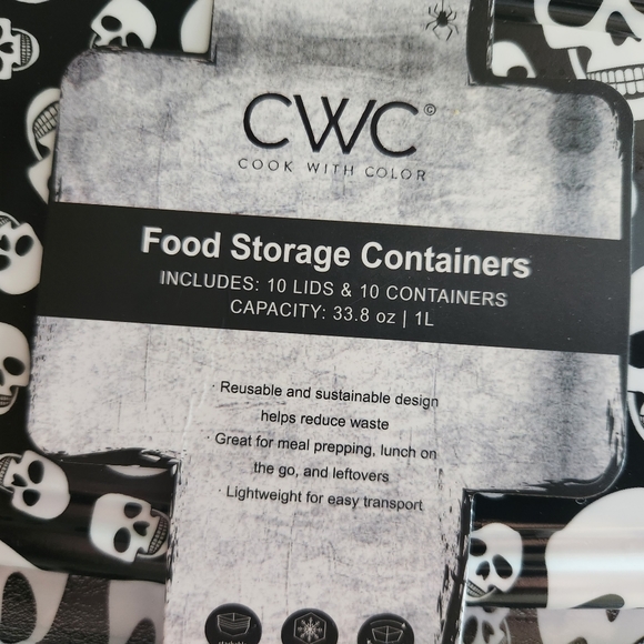 Spooky Skull Lid Food Storage Set - Picture 2 of 5